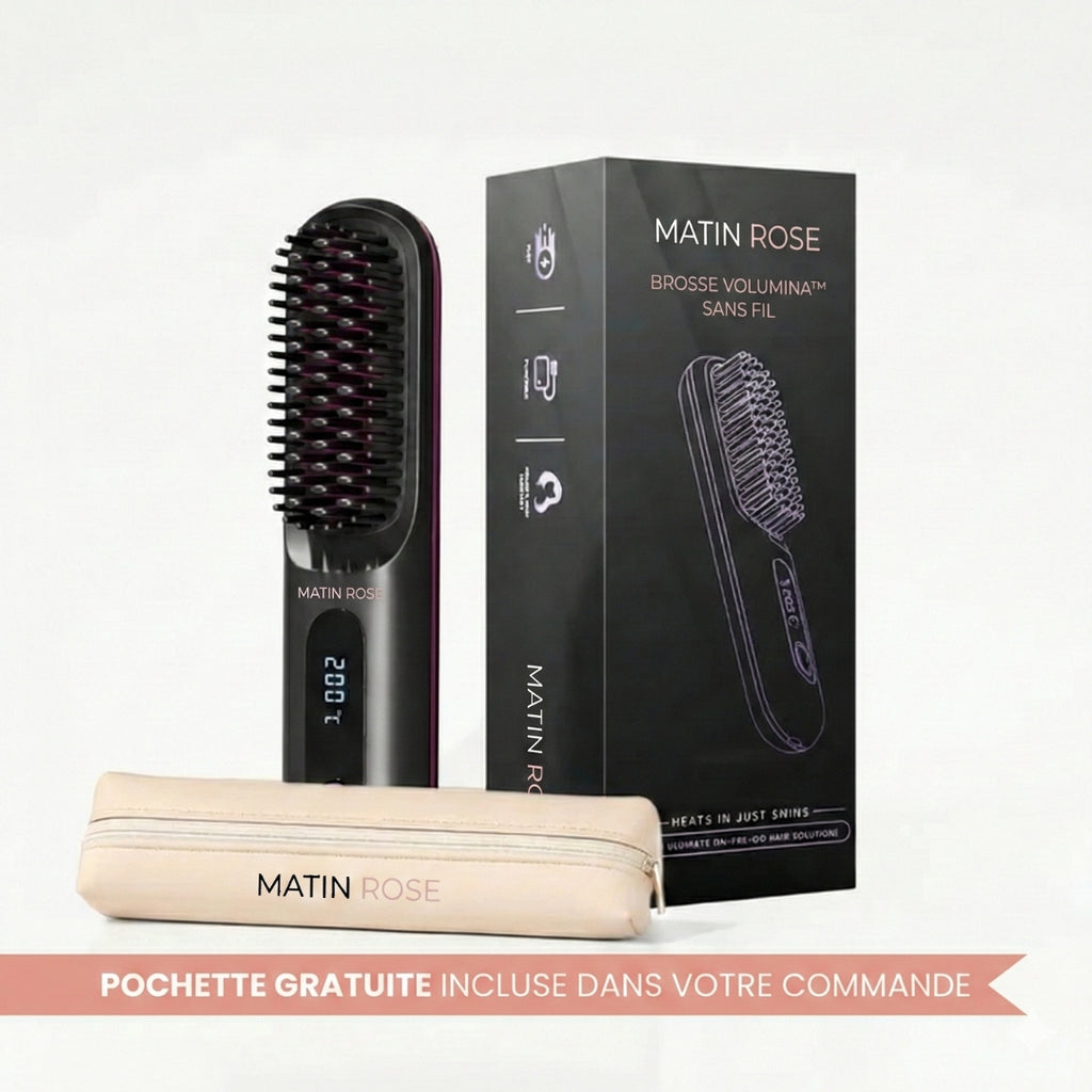 Brosse Volumina sans fil - Pour cheveux court & mi-courts