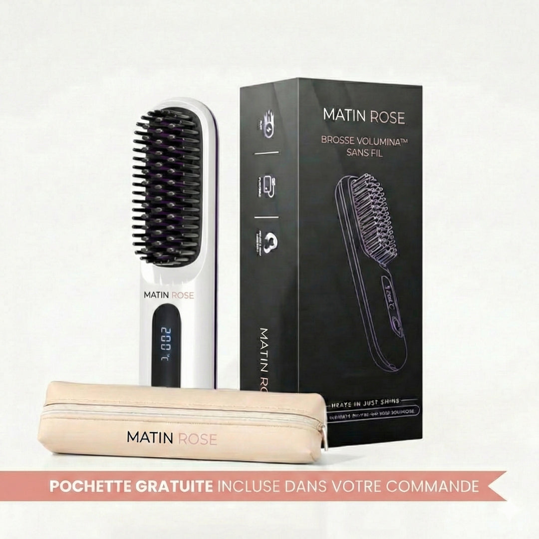 Brosse Volumina sans fil - Pour cheveux court & mi-courts