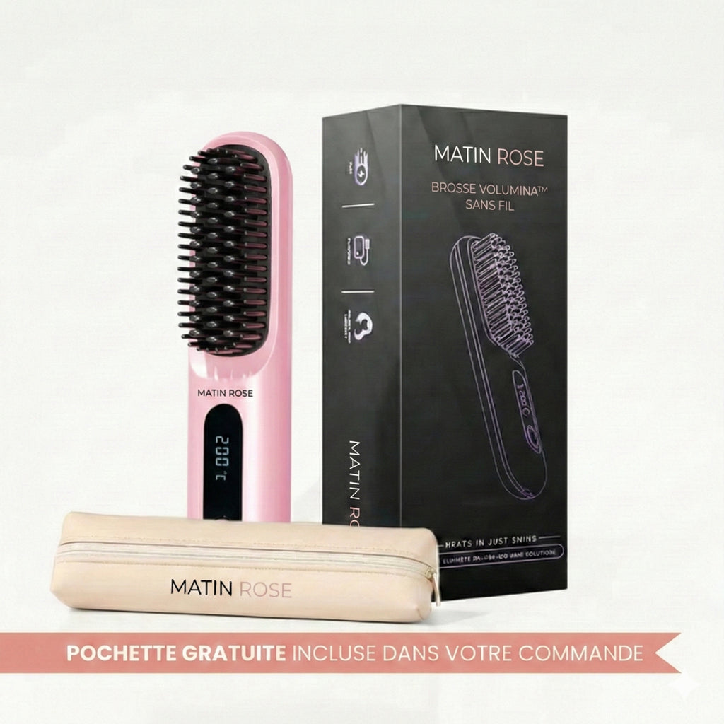 Brosse Volumina sans fil - Pour cheveux court & mi-courts