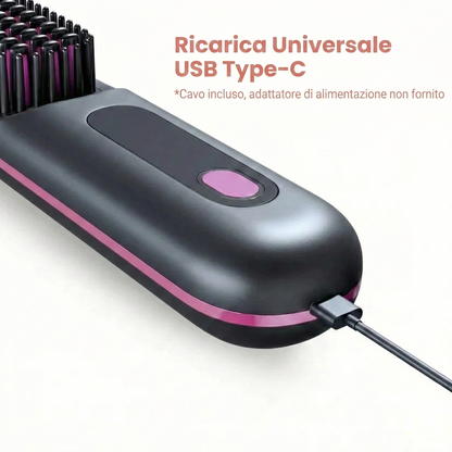 Volumina draadloze borstel - Voor kort en middellang haar