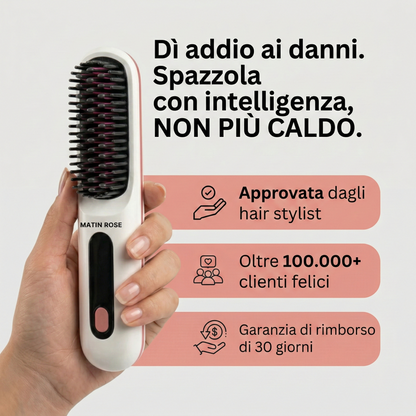 Volumina draadloze borstel - Voor kort en middellang haar