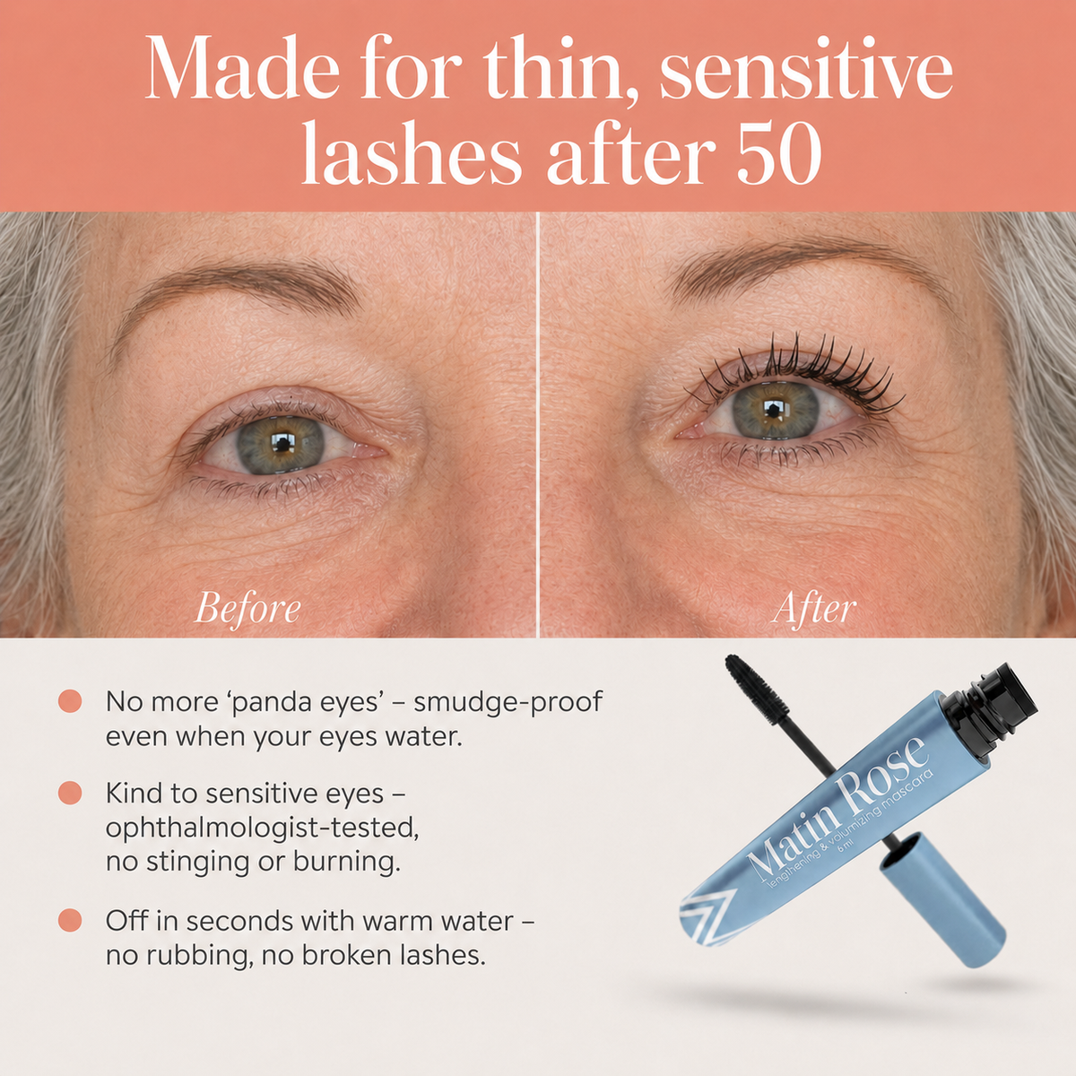 RoseLash™ - Mascara for Fine Lashes
