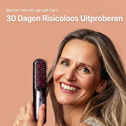 Volumina Draadloze Haarborstel – Voor kort & halflang haar