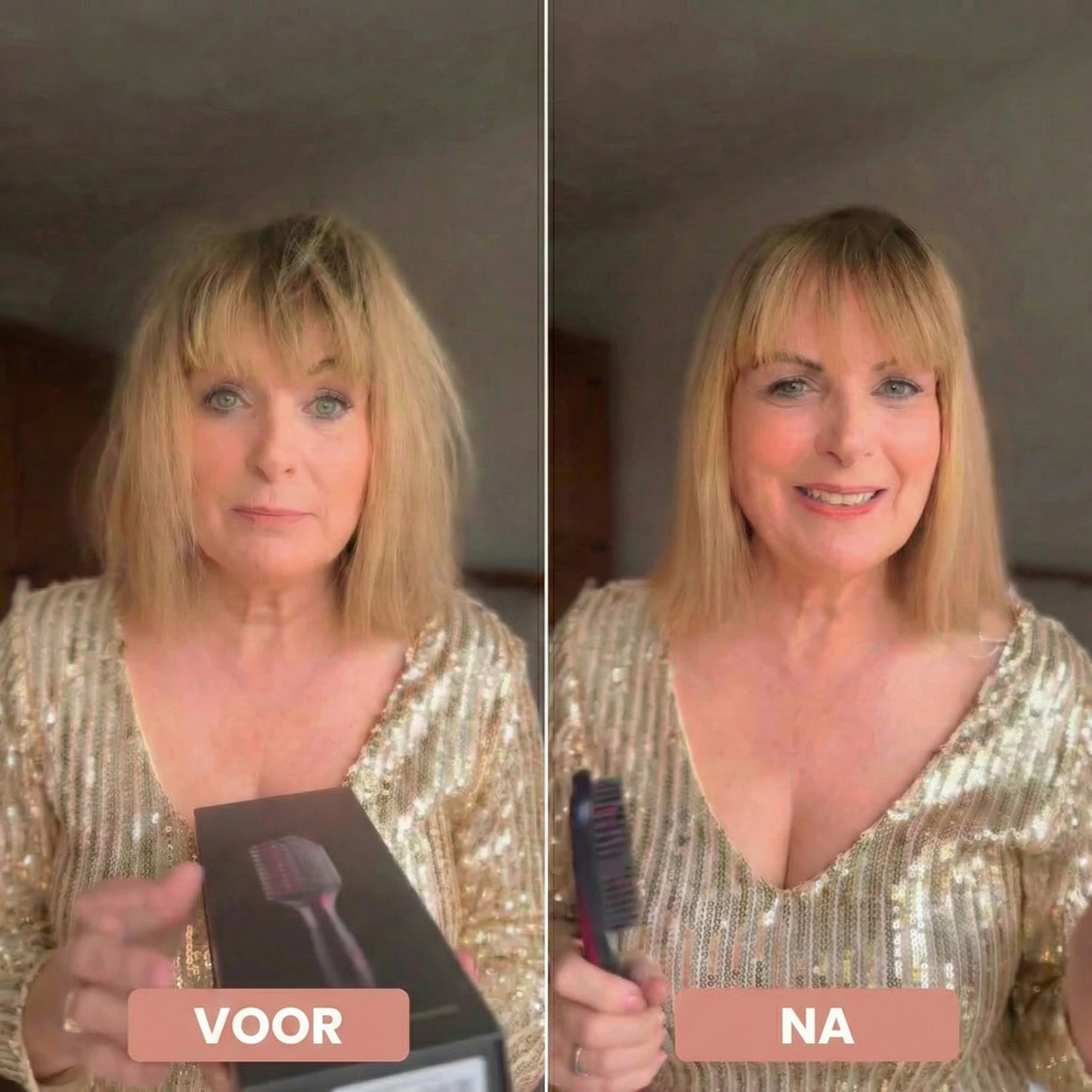 Volumina Draadloze Haarborstel – Voor kort & halflang haar