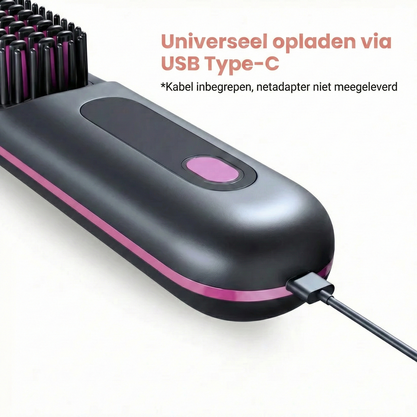 Volumina Draadloze Haarborstel – Voor kort & halflang haar